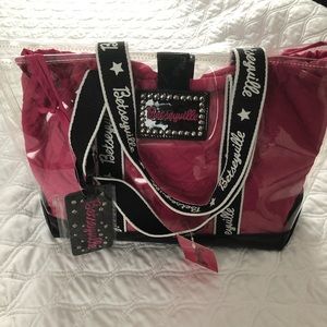 Betsey Johnson Pink Clear Tote